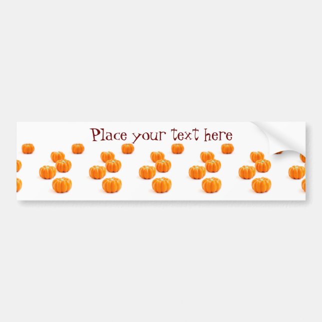 Autocollant De Voiture Bonbons citrouilles d'Halloween (Devant)