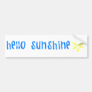 Autocollant De Voiture Bonjour soleil