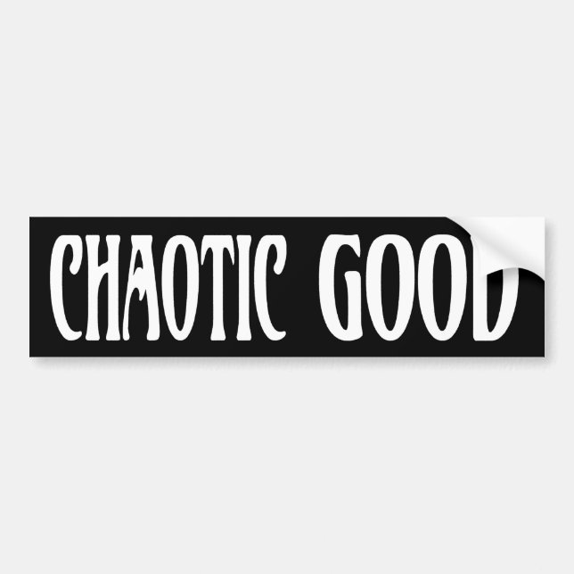 Autocollant De Voiture "Bons chaotiques " (Devant)