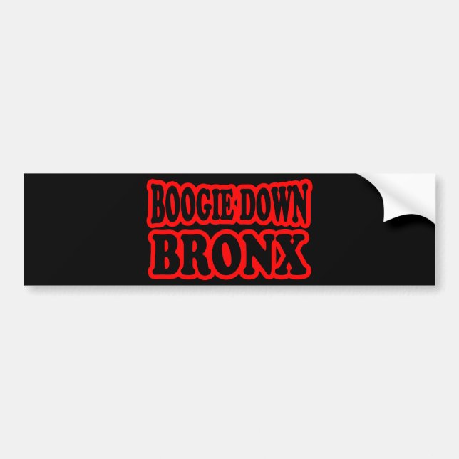 Autocollant De Voiture Boogie Down Bronx, NYC (Devant)