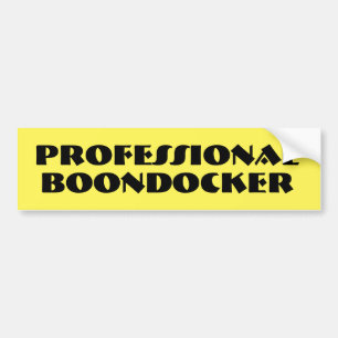 Autocollant De Voiture Boondocker professionnel Hors grille Camping Camp