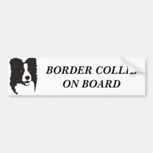 Autocollant De Voiture Border collie à bord