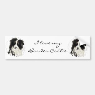 Autocollant De Voiture Border collie fait sur commande - collection de