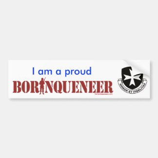 Autocollant De Voiture Borinqueneer fier - adhésif pour pare-chocs