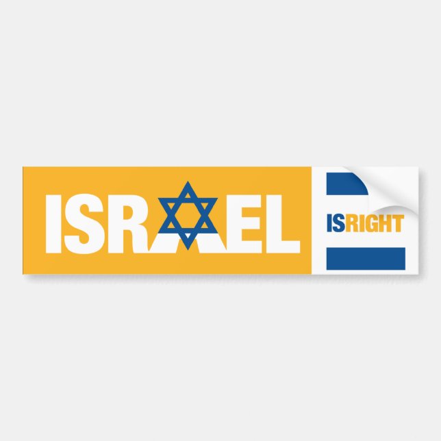 Autocollant De Voiture Bosse 2 de l'Israël (Devant)