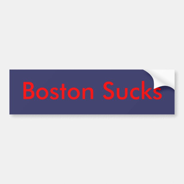 Autocollant De Voiture Boston suce (Devant)