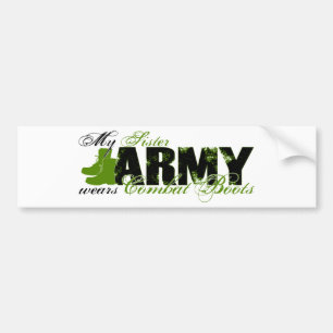 Autocollant De Voiture Bottes de combat de SIS - ARMÉE