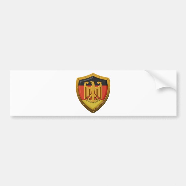 Autocollant De Voiture Bouclier d'Eagle d'Allemand (Devant)