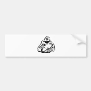 Autocollant De Voiture Bouddha heureux