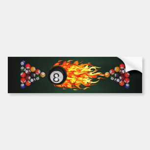 Autocollant De Voiture Boule 8 de flamber
