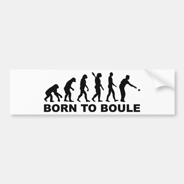 Autocollant De Voiture Boule Petanque d'évolution (Devant)