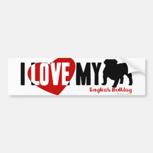 Autocollant De Voiture Bouledogue anglais