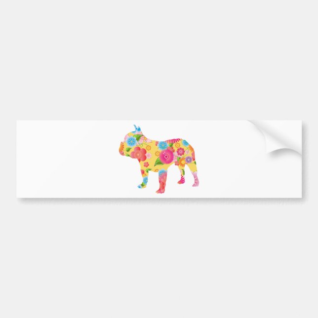 Autocollant De Voiture Bouledogue français (Devant)