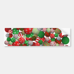 Autocollant De Voiture Boules de Noël 3D