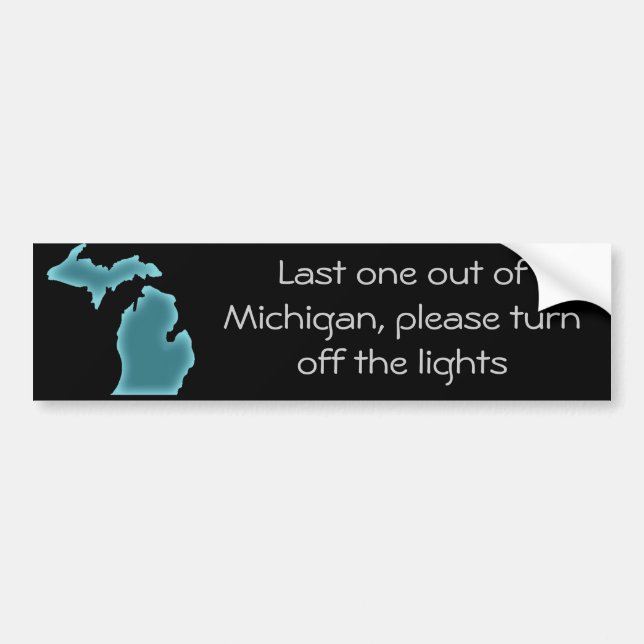Autocollant De Voiture Bout un sur le Michigan (Devant)