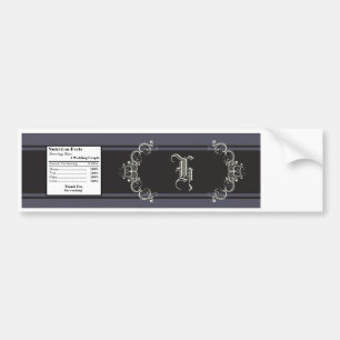 Autocollant De Voiture Bouteille d'eau Étiquette Black Cravate Affair gri
