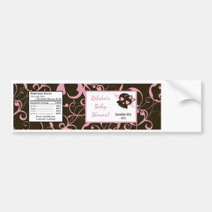 Autocollant De Voiture Bouteille d'eau Étiquette fille fille rose Punk Ro