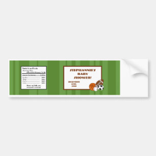 Autocollant De Voiture Bouteille d'eau Étiquette vert étoile