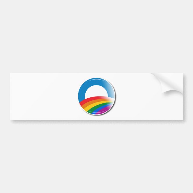 Autocollant De Voiture Bouton de fierté d'Obama (Devant)