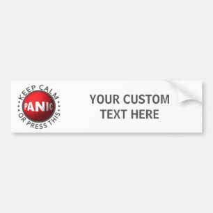 Autocollant De Voiture Bouton de panique personnaliseur