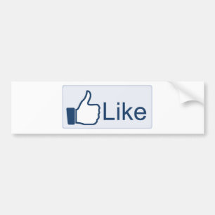 Autocollant De Voiture Bouton Like - Bumper Sticker
