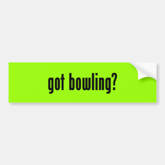 Autocollant De Voiture bowling obtenu ?