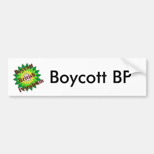 Autocollant De Voiture Boycott BP (Devant)