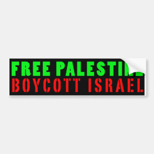 Autocollant De Voiture BOYCOTT LIBRE ISRAËL - adhésif pour pare-chocs d
