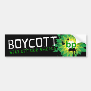 Autocollant De Voiture Boycott_stay outre de notre rivage