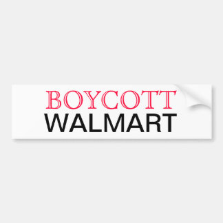 Autocollant De Voiture Boycott Walmart
