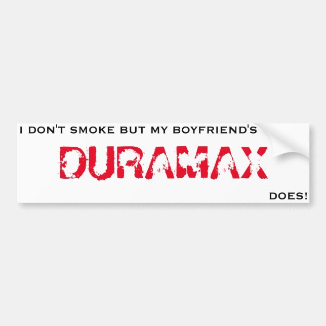AUTOCOLLANT DE VOITURE BOYFRIENDS_DURAMAX_SMOKES (Devant)