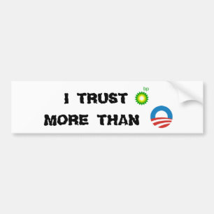 Autocollant De Voiture BP contre l'autocollant d'Obama