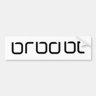 AUTOCOLLANT DE VOITURE BRBDBT