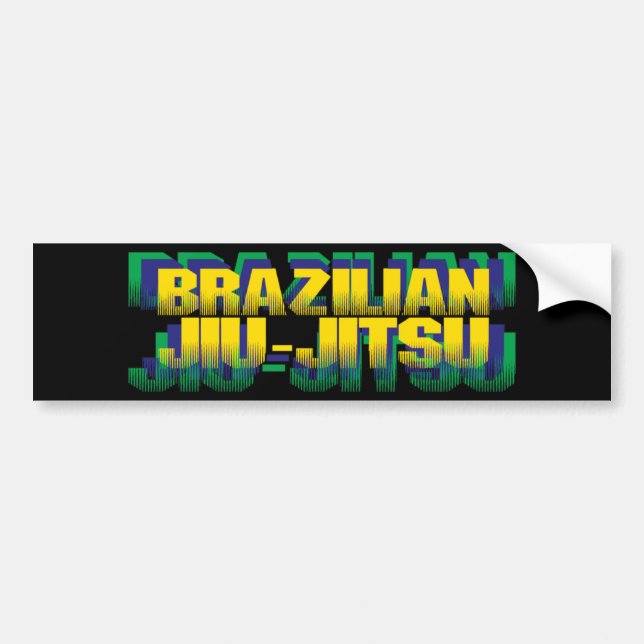 Autocollant De Voiture Brésilien Jiu-Jitsu (Devant)