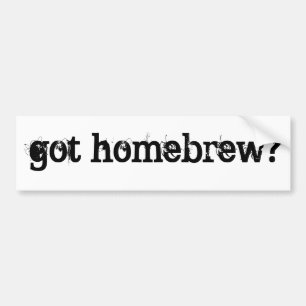 Autocollant De Voiture Brew à la maison obtenu ?