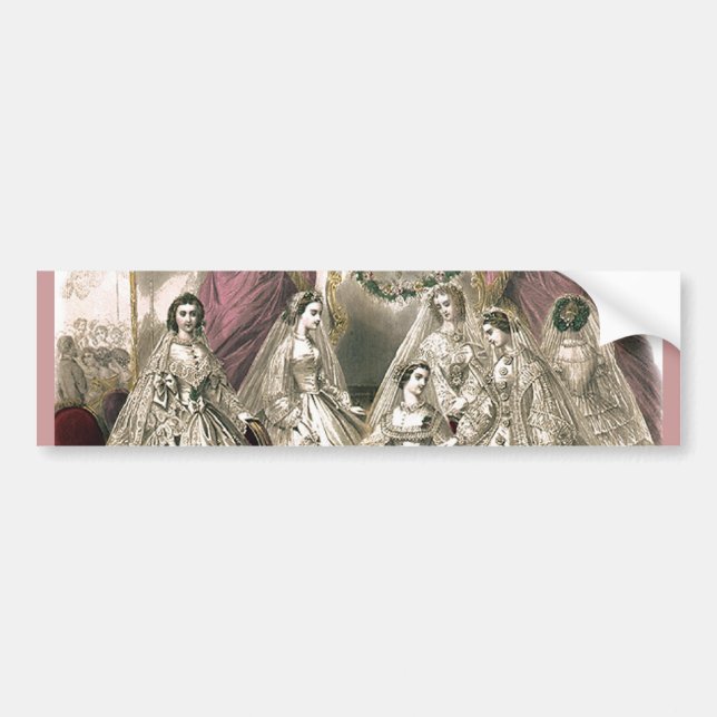 Autocollant De Voiture Brides victoriennes (Devant)