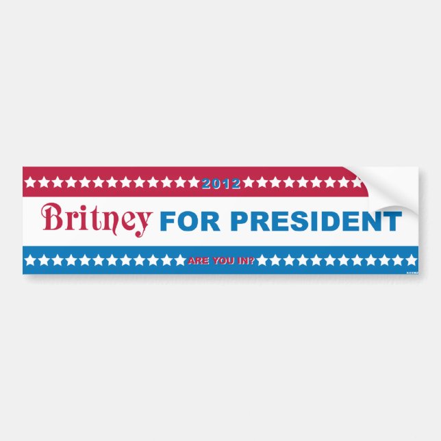 Autocollant De Voiture Britannique pour le président ! (Devant)