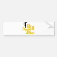 BRJ skanman bumper sticker, blanc bg