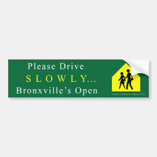 Autocollant De Voiture Bronxville "lentement" adhésif pour pare-chocs