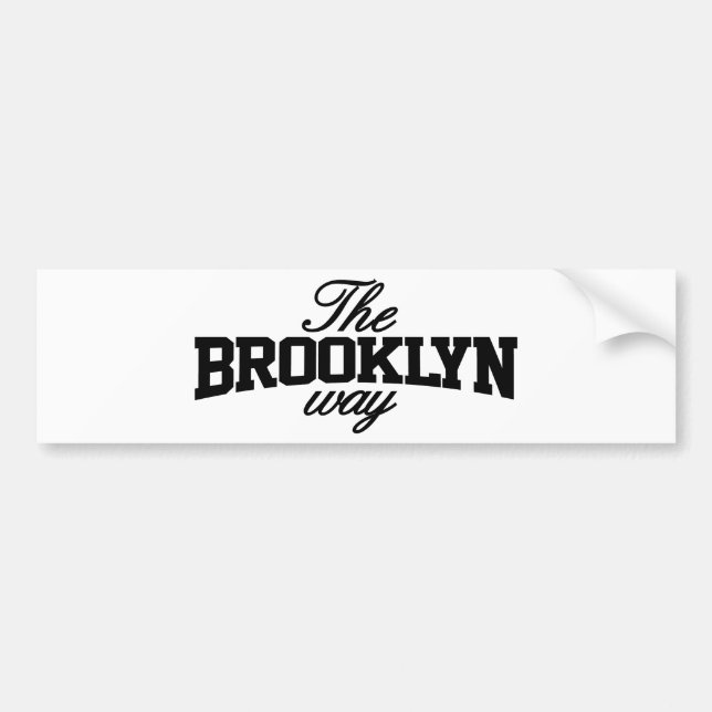 Autocollant De Voiture Brooklyn personnalisable (Devant)