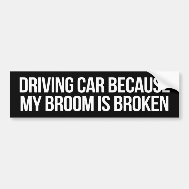 Autocollant De Voiture Broom De Voiture De Conduite Sticker Bumper Broken (Devant)