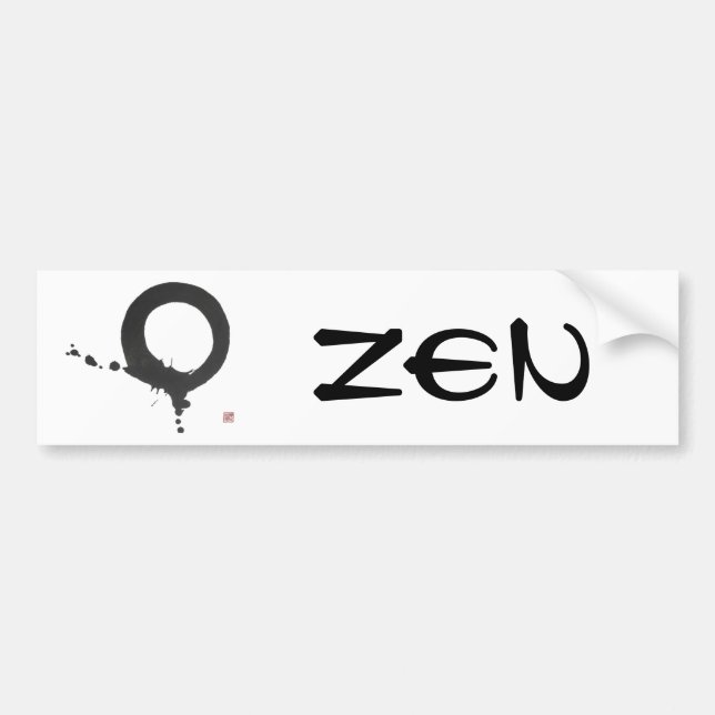 Autocollant De Voiture Brosse cinétique - Enso (Devant)