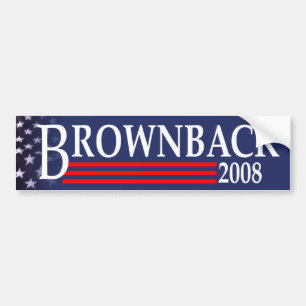 Autocollant De Voiture Brownback pour le Président adhésif pour