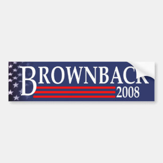 Autocollant De Voiture Brownback pour le Président adhésif pour