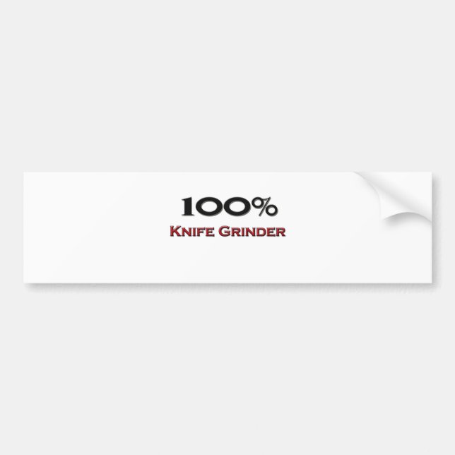 Autocollant De Voiture Broyeur de couteau de 100 pour cent (Devant)