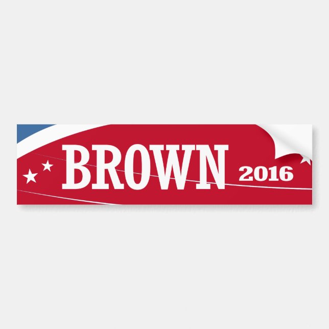 AUTOCOLLANT DE VOITURE BRUN 2016 (Devant)