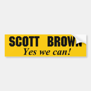 Autocollant De Voiture Brun de Scott - oui nous pouvons