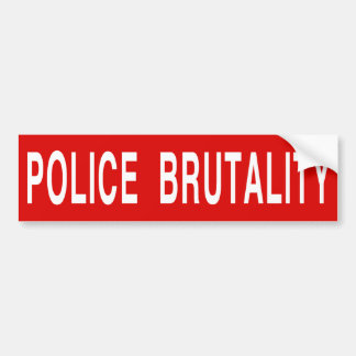 Autocollant De Voiture [BRUTALITÉ de POLICE d'ARRÊT] (grande)