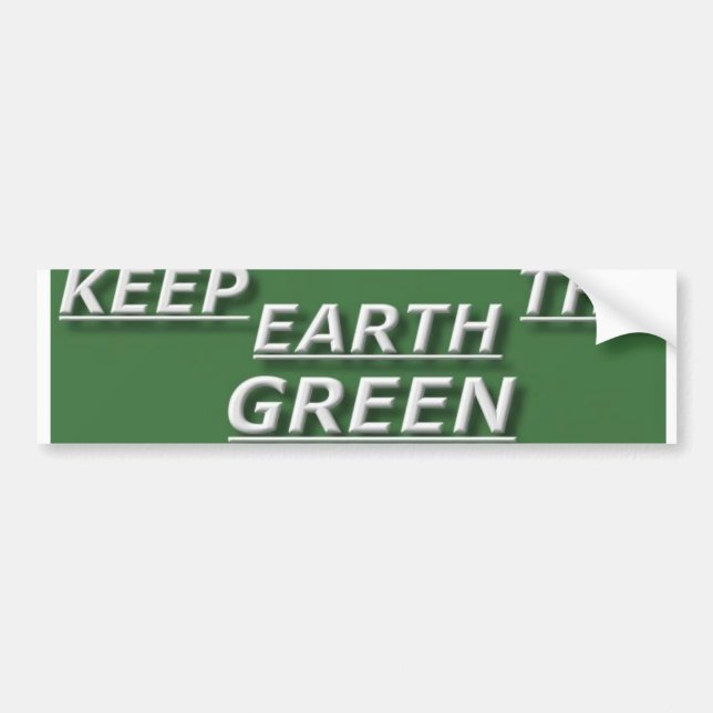 Autocollant De Voiture bstick.keep.the.earth.green (Devant)