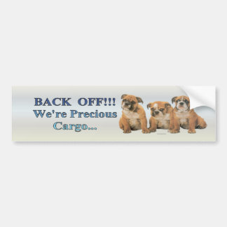 Autocollant De Voiture bulldog_pups2_bumpersticker